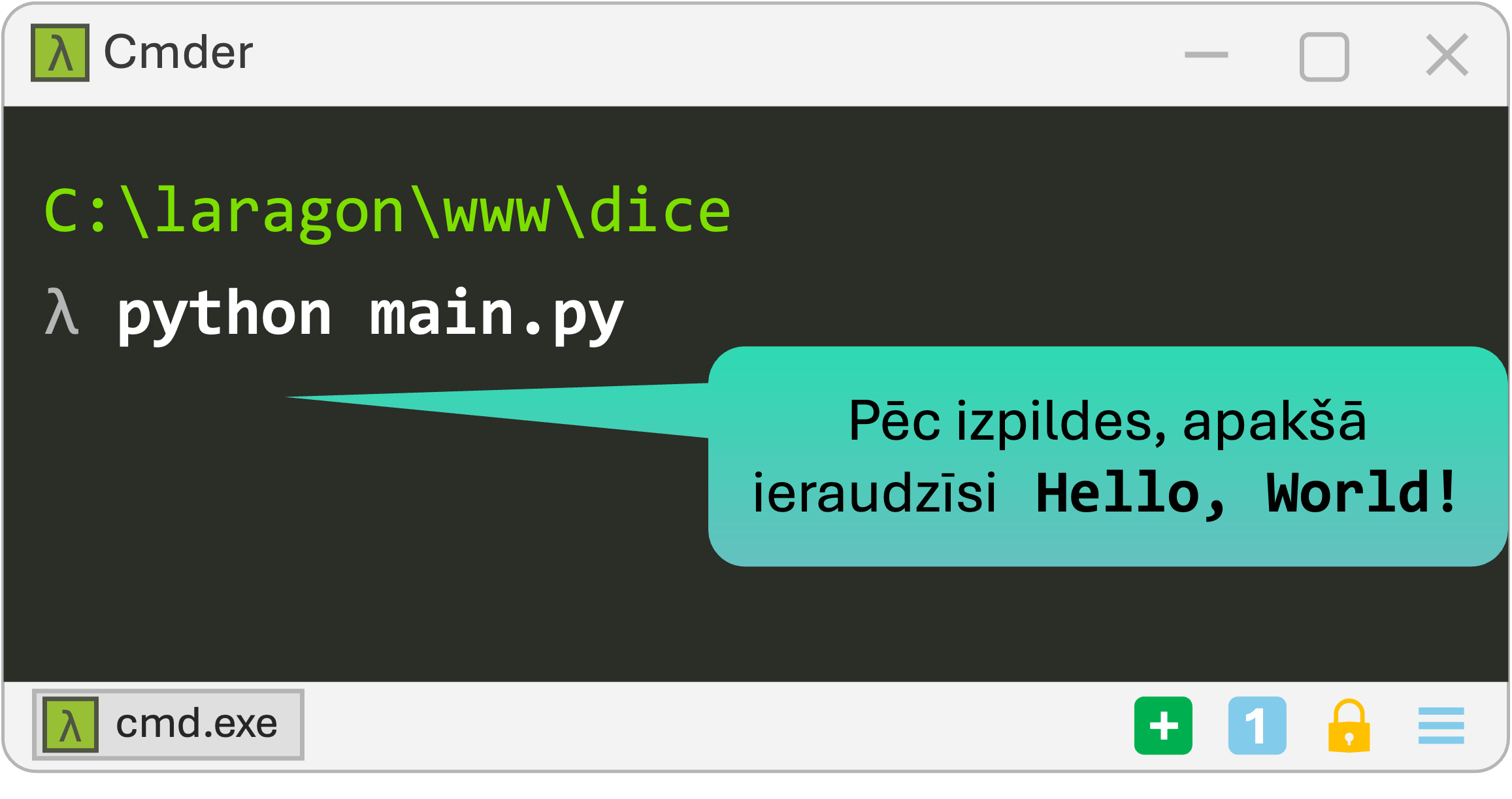 Python first program run